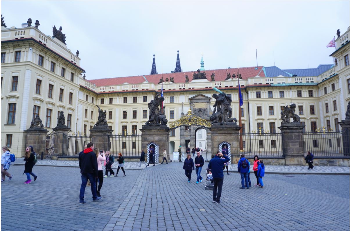 Entrance to Prague Castle area
