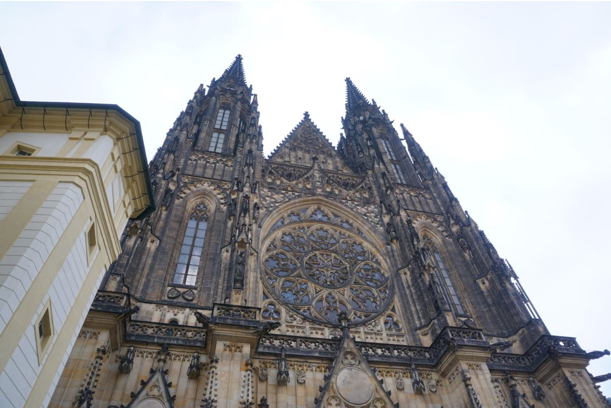 Saint Vitus Cathedral, located within Prague Castle