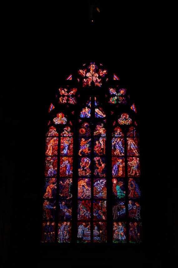 View from inside Saint Vitus Cathedral