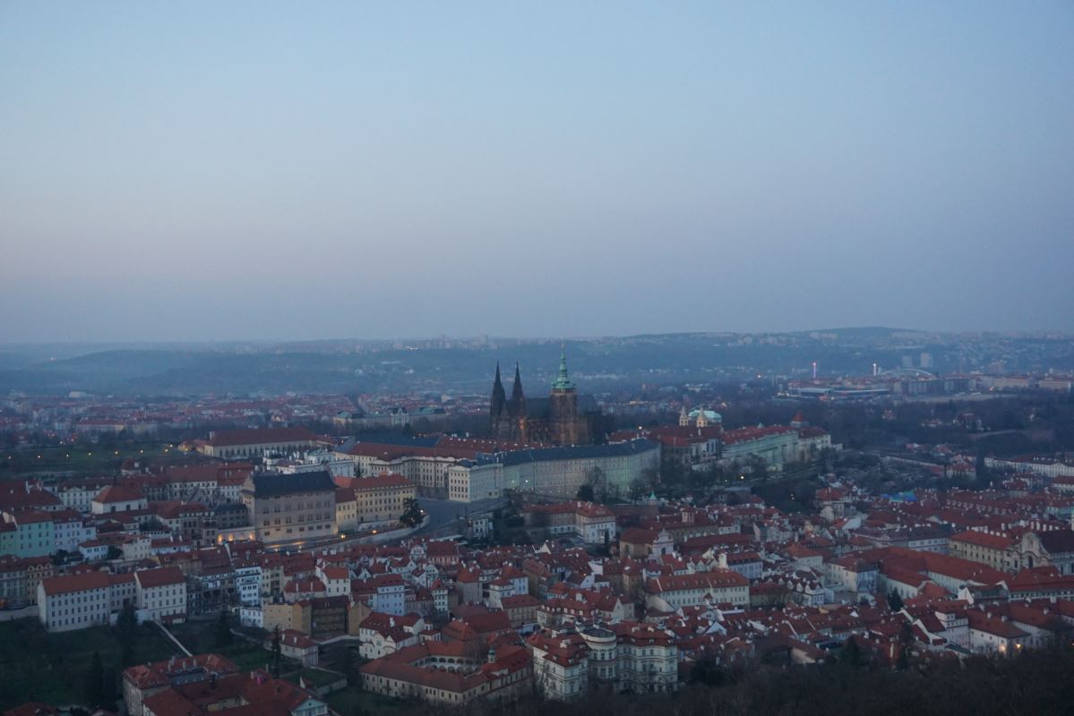 Prague at dusk