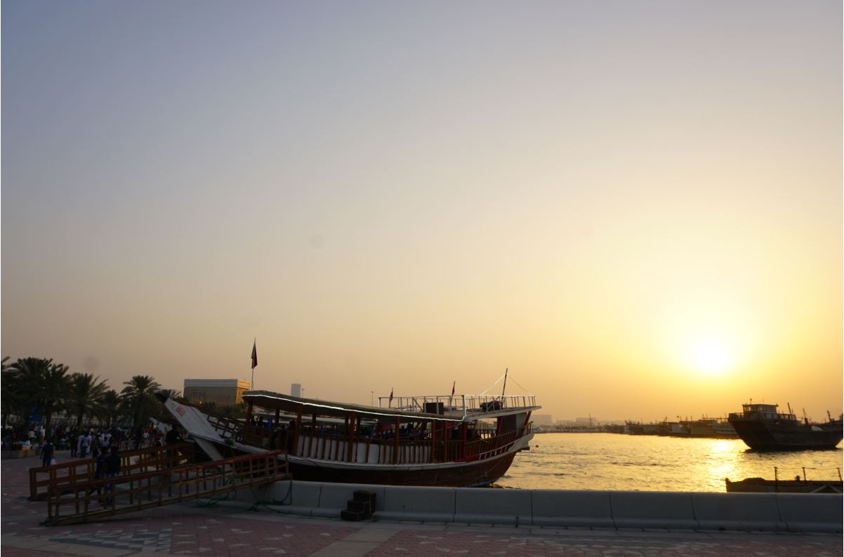 Dhow, a traditional boat you can ride and one of the attractions in Doha