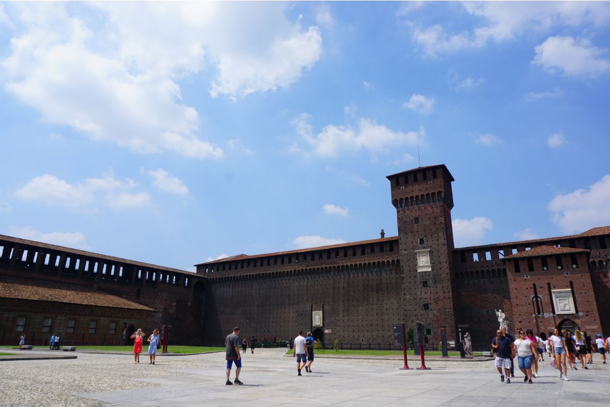 Inside Castello Sforzesco