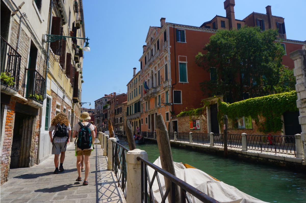 Prepare your legs because walking is a must-do in Venice