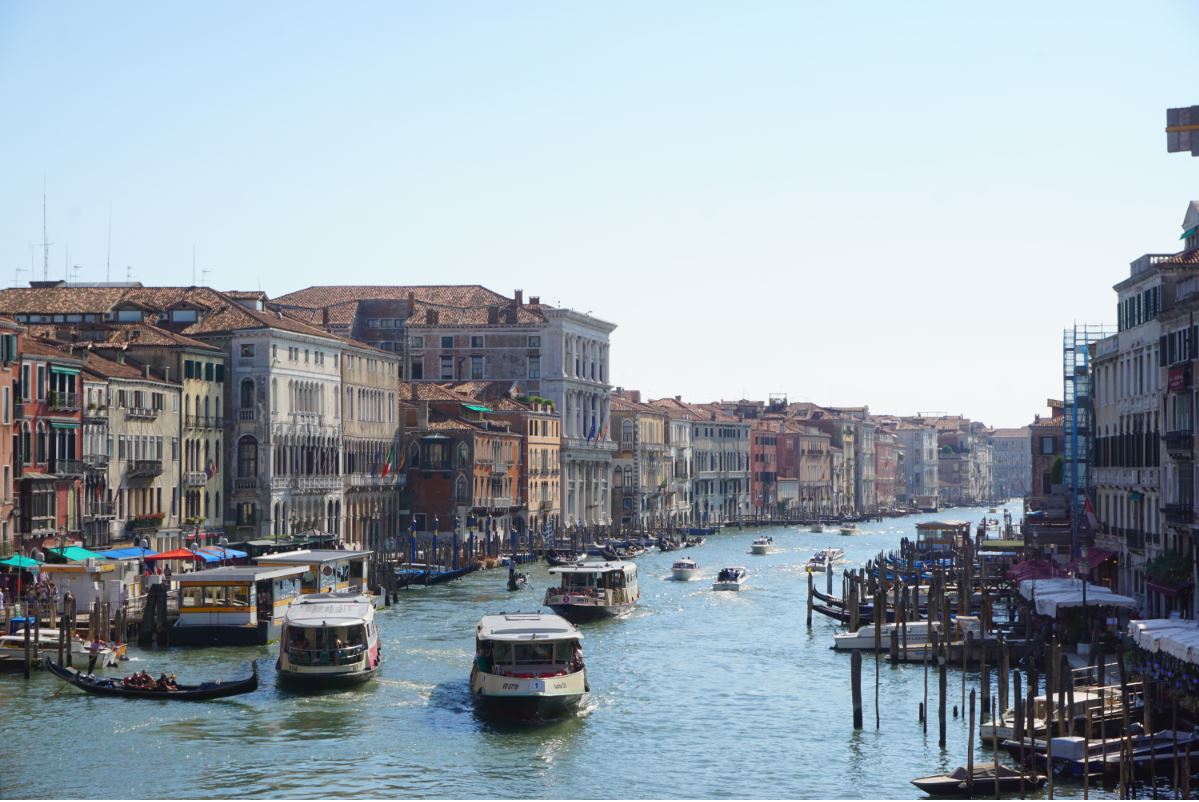 The bustling Grand Canal