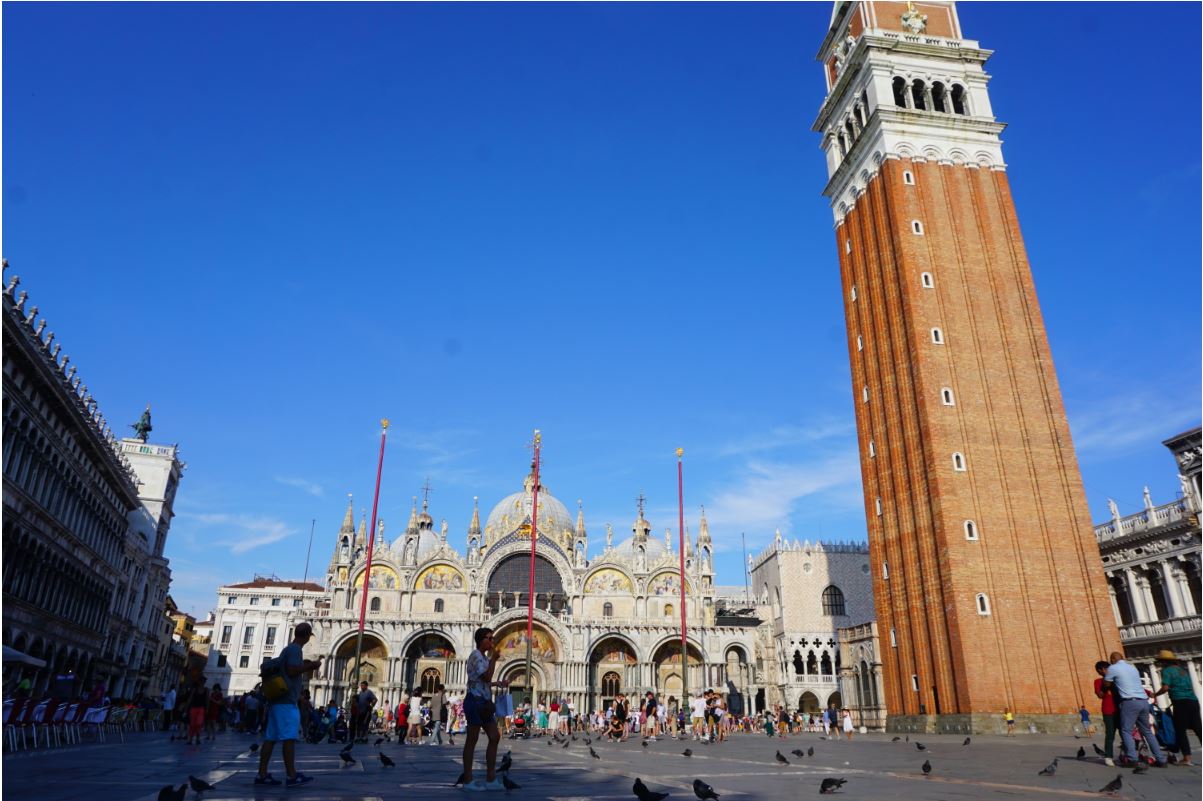 St. Mark’s Basilica (Left) and San Marco Campanile (Right)