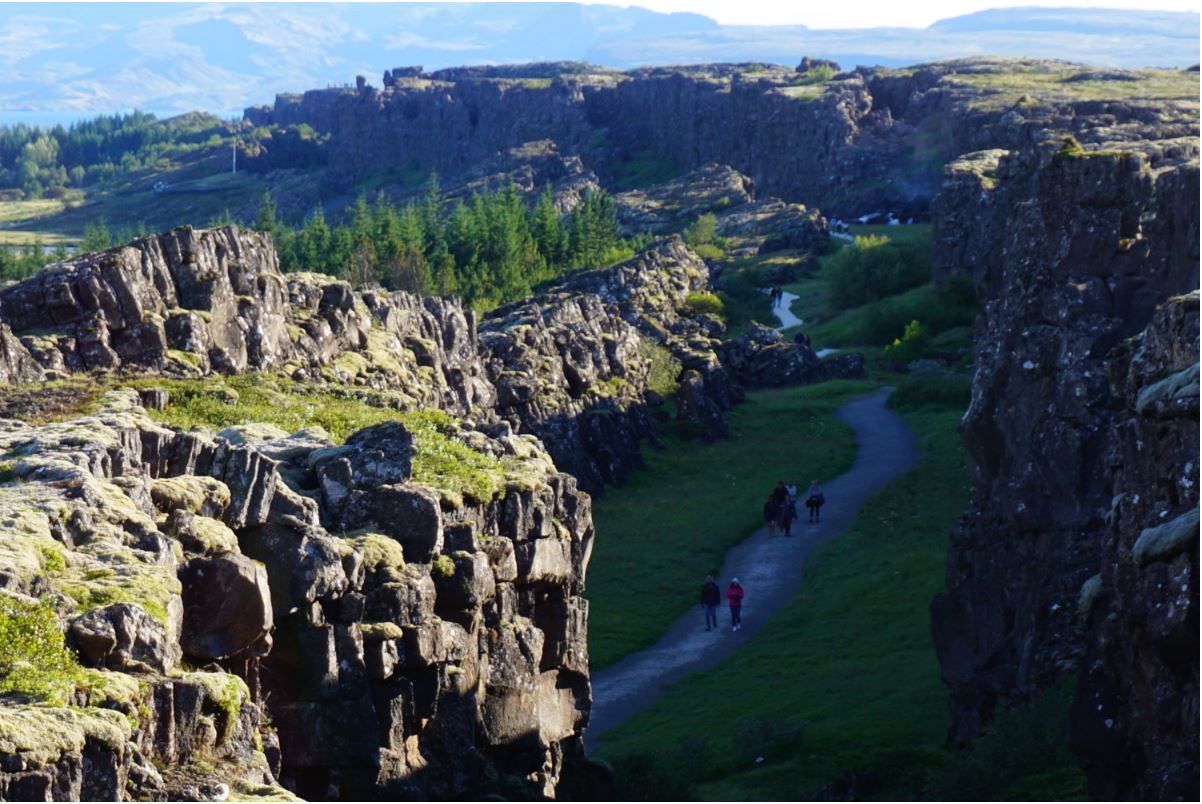 Two continental plates meet here