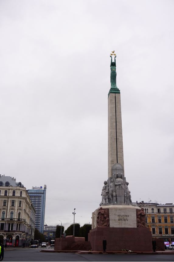 Not far from the Laima Clock, there is the Freedom Monument, commemorating Latvia&rsquo;s War of Independence from 1918-1920