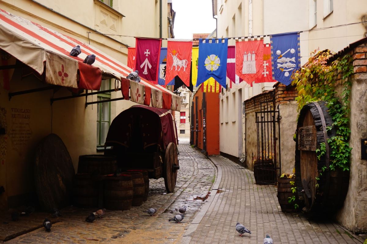 One corner of the Old Town in Riga