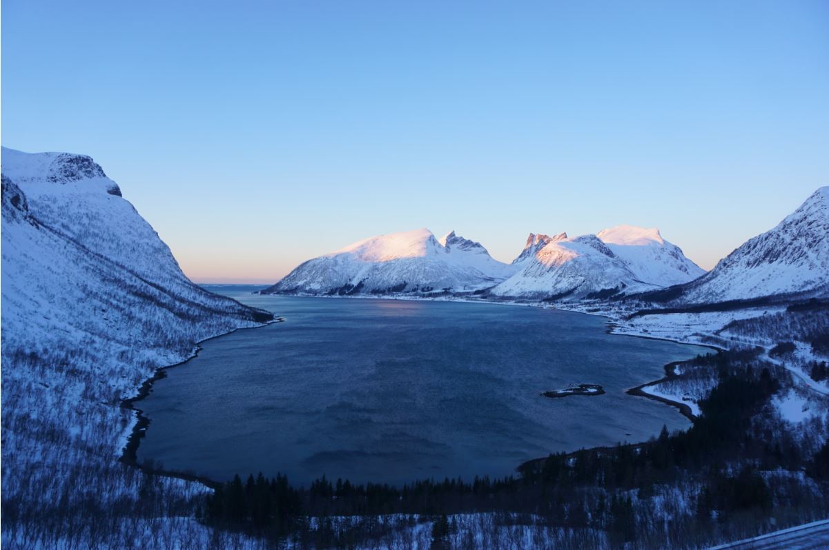 Bergsfjorden in Senja Island