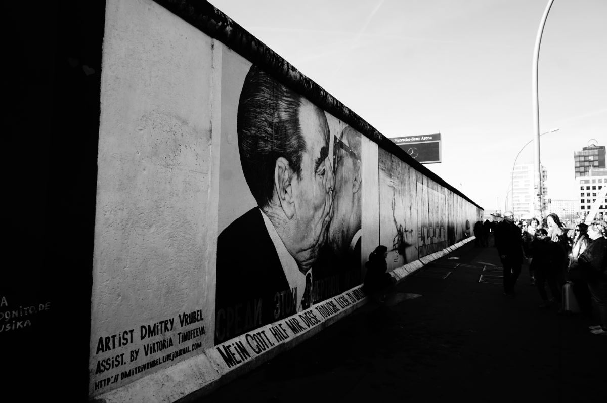 The length of the remnants of the Berlin Wall